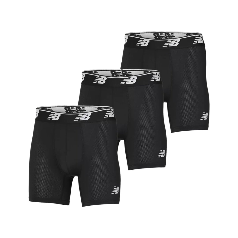 Mens Mesh 5 Inch Boxer Brief No Fly 3 Pack - New Balance Accessories discount