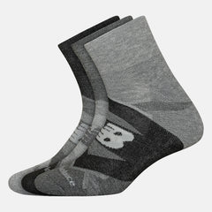 Performance Cushion Quarter Socks 3 Pack | New Balance Accessories Grey - Women/Men