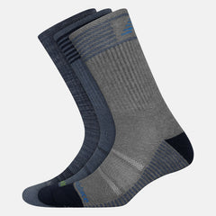 Performance Cushion Crew Socks 3 Pack | New Balance Accessories Grey/Blue - Women/Men