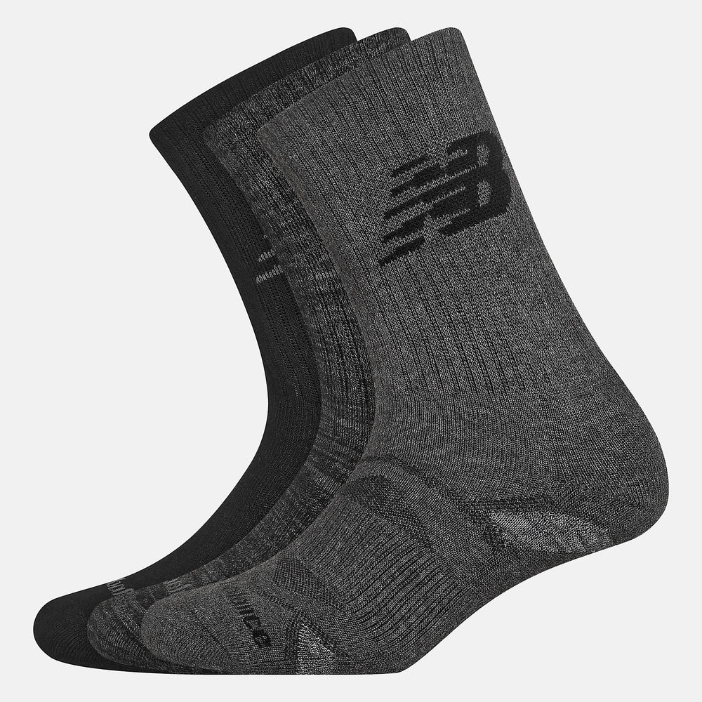 Performance Cushion Crew Socks 3 Pack | New Balance Accessories Black - Women/Men