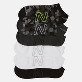 6 PK No Show Flatknit | New Balance Accessories Black Multi - Women/Men