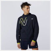 Printed Impact Run Light Pack Jacket | New Balance Clothing Sulpher Yellow - Men