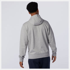 NB Essentials Stacked Full Zip Hoodie | New Balance Clothing Athletic Grey - Men