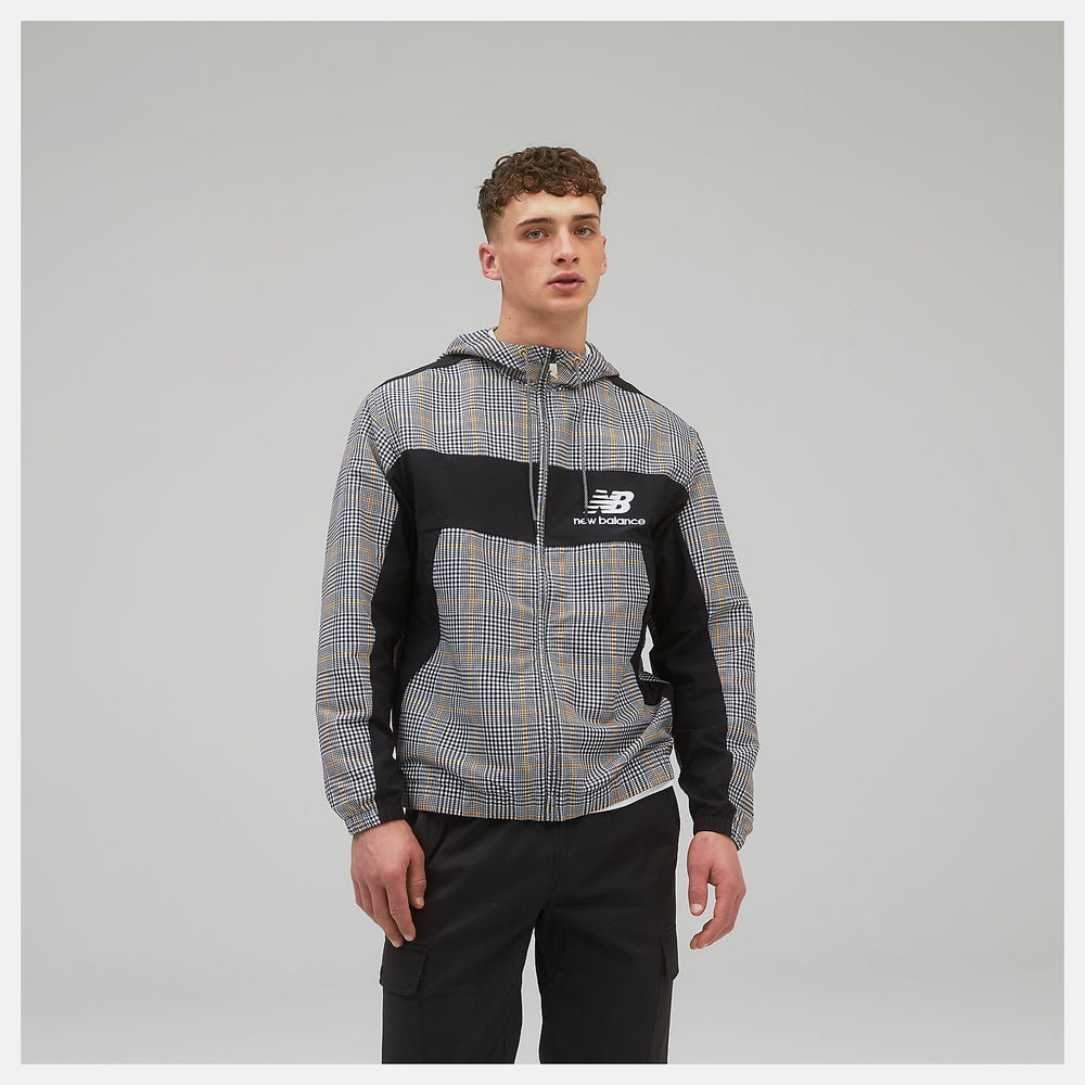NB Athletics Higher Learning Windbreaker AOP | New Balance Clothing Timberwolf - Men