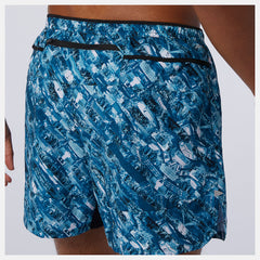 NYC Marathon Printed Impact Run 5 Inch Short | New Balance Clothing Rogue Wave - Men