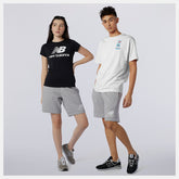 NB Essentials Stacked Logo Short | New Balance Clothing Athletic Grey - Women/Men