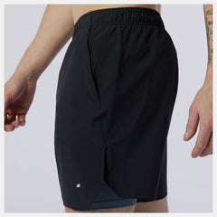 Fortitech 7 inch 2 In 1 Short | New Balance Clothing Black/Grey - Men