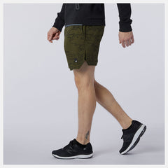 Fortitech Graphic 7 inch Woven Short | New Balance Clothing Oak Leaf Green - Men