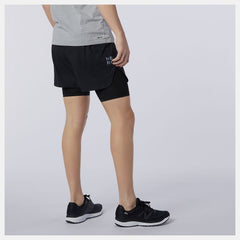 Q Speed Fuel 2 in 1 5 Inch Short | New Balance Clothing Black - Men