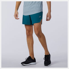Q Speed Fuel 5 Inch Short | New Balance Clothing Mountain Teal - Men