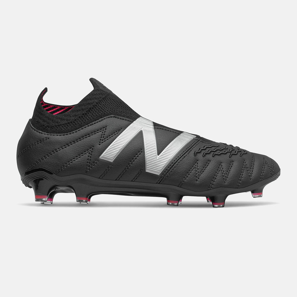 Tekela V3+ Pro Leather FG | New Balance Shoes Black/Pink Glo - Women/Men