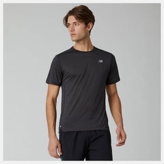 Impact Run Short Sleeve | New Balance Clothing Black Heather - Men