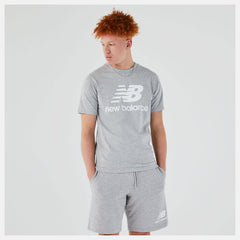 Essentials Stacked Logo Tee | New Balance Clothing Athletic Grey - Men