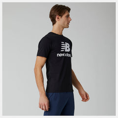 Essentials Stacked Logo Tee | New Balance Clothing Black - Men
