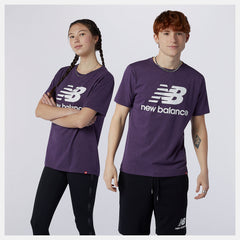 Essentials Stacked Logo Tee | New Balance Clothing Prism Purple - Men