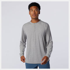 Fortitech Henley | New Balance Clothing Athletic Grey - Men