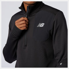 NB Heat Grid Half Zip | New Balance Clothing Black - Men