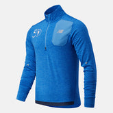 NYC Marathon Impact Run Grid Back Half Zip | New Balance Clothing Faded Cobalt - Men