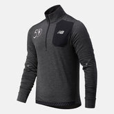 NYC Marathon Impact Run Grid Back Half Zip | New Balance Clothing Heather Charcoal - Men