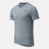 NYC Marathon Q Speed Fuel Jacquard Short Sleeve | New Balance Clothing Athletic Grey - Men