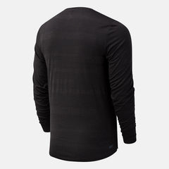 NYC Marathon Q Speed Fuel Jacquard Long Sleeve | New Balance Clothing Black Heather - Men
