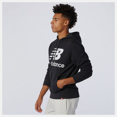 NB Essentials Stacked Logo Po Hoodie | New Balance Clothing Black - Men