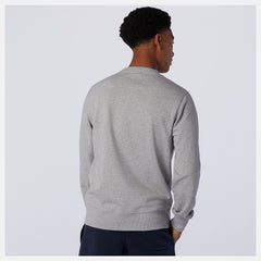 NB Essentials Stacked Logo Crew | New Balance Clothing Athletic Grey - Men