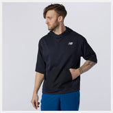 Tenacity Lightweight Knit Short Sleeve Hoodie | New Balance Clothing Eclipse Heather - Men