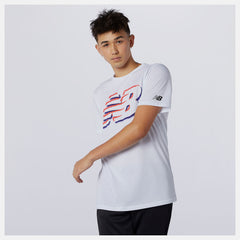 Graphic Heathertech Tee | New Balance Clothing White - Men