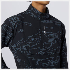 Fortitech Printed Woven Pullover | New Balance Clothing Black Print - Men