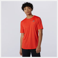 Q Speed Fuel Short Sleeve | New Balance Clothing Ghost Pepper - Men