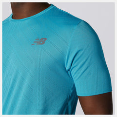Q Speed Fuel Short Sleeve | New Balance Clothing Virtual Sky - Men