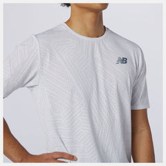 Q Speed Fuel Short Sleeve | New Balance Clothing White - Men