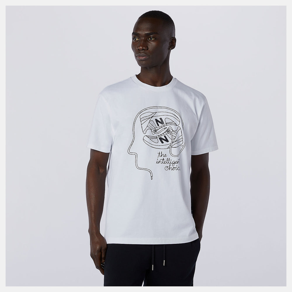NB Athletics Delorenzo Shoe Tee | New Balance Clothing White - Men