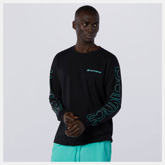NB Sport Style Optiks Longsleeve Tee | New Balance Clothing Black - Men