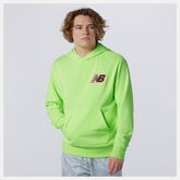 NB Athletics Psy Varsity Hoodie | New Balance Clothing Bleached Lime Glo - Men