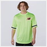 NB Athletics Psy Varsity Mesh Tee | New Balance Clothing Bleached Lime Glo - Men