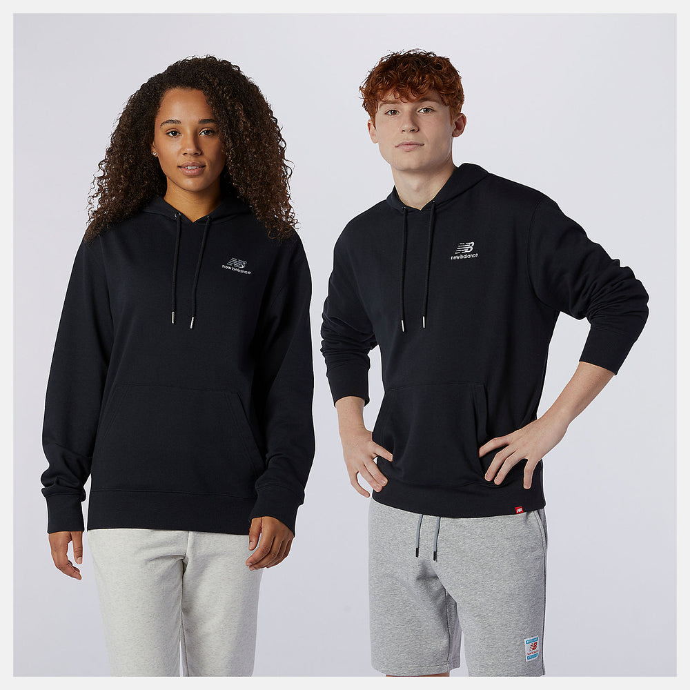NB Essentials Embroidered Hoodie | New Balance Clothing Black - Women/Men