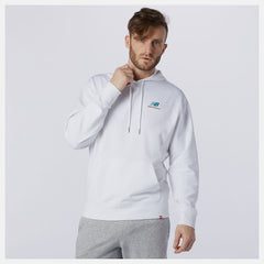 NB Essentials Embroidered Hoodie | New Balance Clothing White - Women/Men