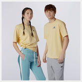 NB Essentials Embroidered Tee | New Balance Clothing Yellow - Women/Men