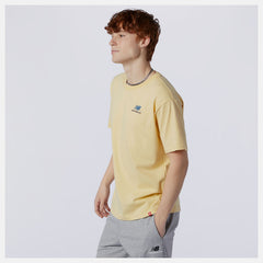 NB Essentials Embroidered Tee | New Balance Clothing Yellow - Women/Men