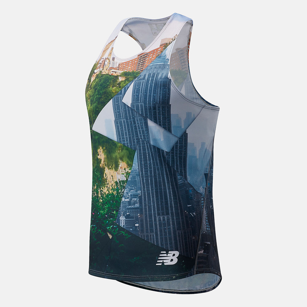 TCS New York City Marathon Printed Singlet | New Balance Clothing Multi Color - Men