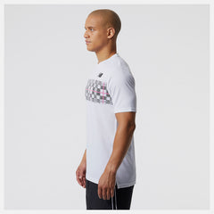 Printed Tournament Crew | New Balance Clothing White/Black - Men