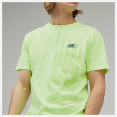 NB Essentials NBX Graphic Tee 2 | New Balance Clothing Bleached Lime Glo - Men