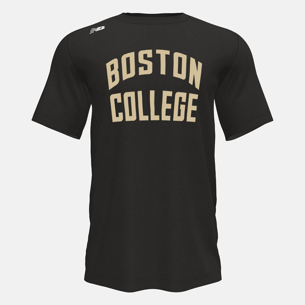 Short Sleeve Tech Tee(Boston College) | New Balance Clothing Team Black - Men