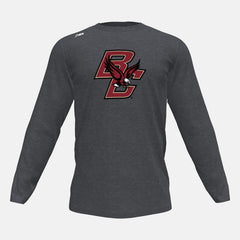 Long Sleeve Tech Tee(Boston College) | New Balance Clothing Dark Heather - Men
