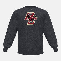 NB Crew Fleece(Boston College) | New Balance Clothing Black Heather - Men