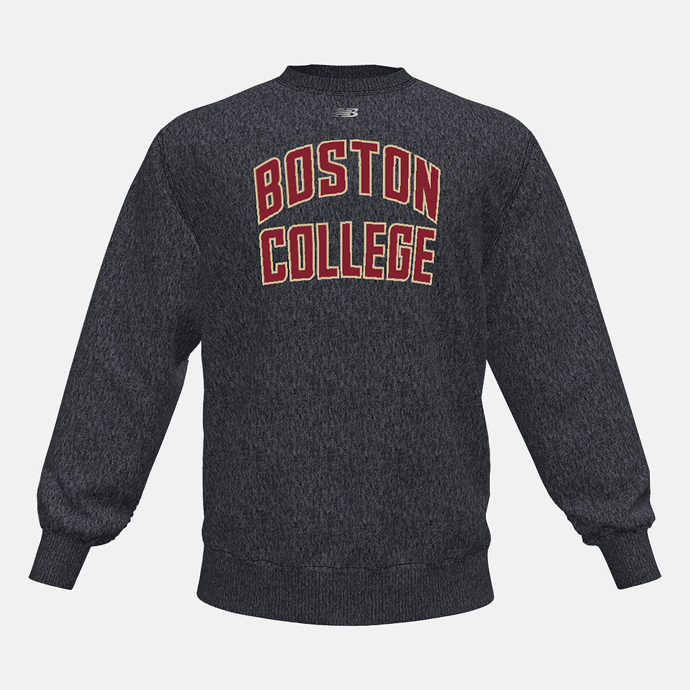 NB Crew Fleece(Boston College) | New Balance Clothing Black Heather - Men