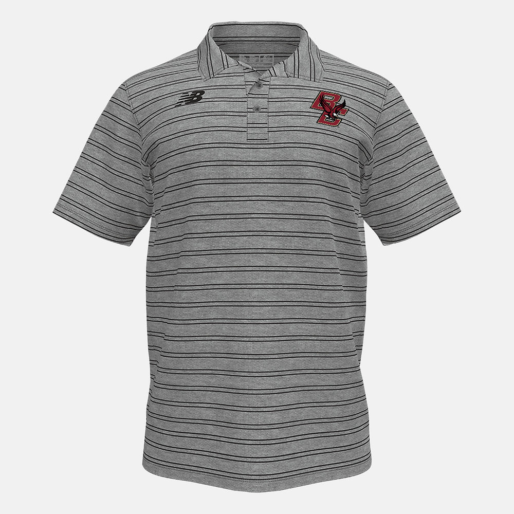 Stripe Polo(Boston College) | New Balance Clothing Team Black - Men