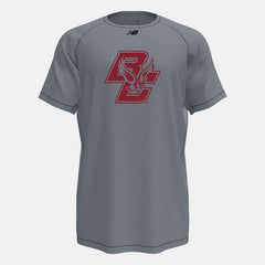 Raglan Tech Tee(Boston College) | New Balance Clothing Med Heather Grey - Men